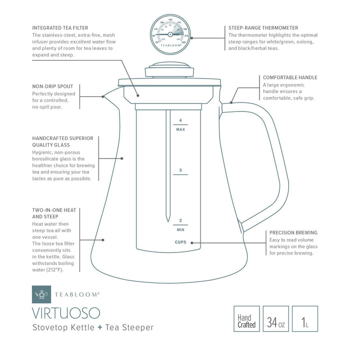 2-in-1 Tea Kettle and Tea Steeper