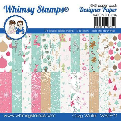 6x6 Paper Pack - Cozy Winter - Whimsy Stamps