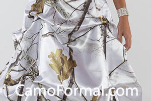 8895 "Lou-Ann" Halter PICKUP SKIRT Bridal Long Train