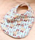 Organic Cotton Goose Baby Bib | Handmade Absorbent Feeding Bib | LittleHandByAira
