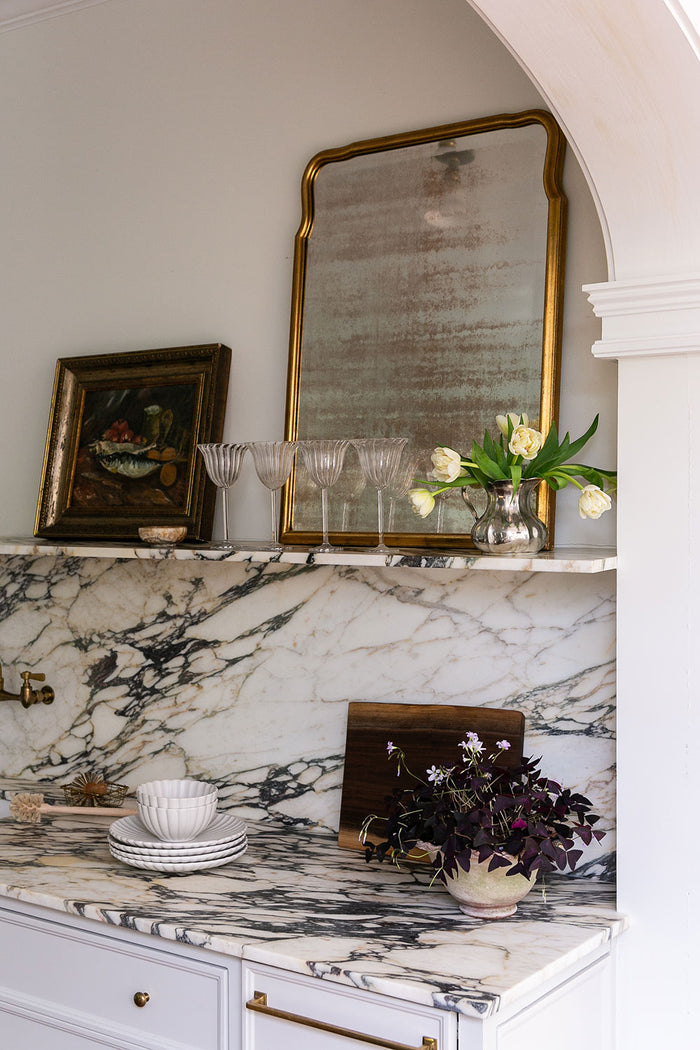 Aged Terracotta Petal Bowl Planter