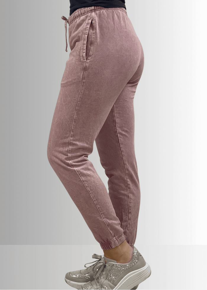 All Day French Terry Mauve Pocket Joggers - RFE Marketing Ventures
