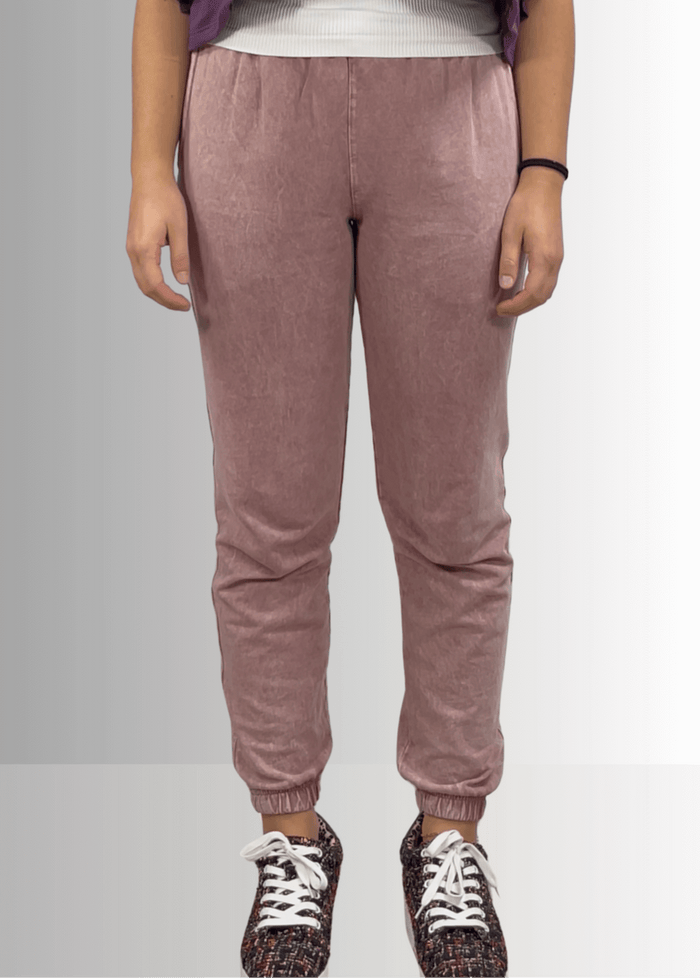 All Day French Terry Mauve Pocket Joggers - RFE Marketing Ventures