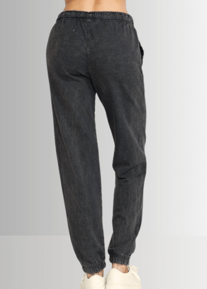 All Day French Terry Pocket Joggers in Dark Ash Grey - RFE Marketing Ventures