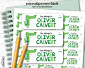 Alligator Name Labels, Personalized Belonging Labels - Scrap Bits