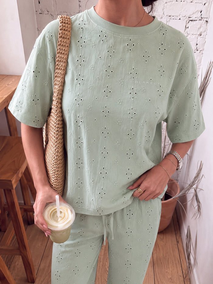 Amina Oversized T-Shirt - Sage