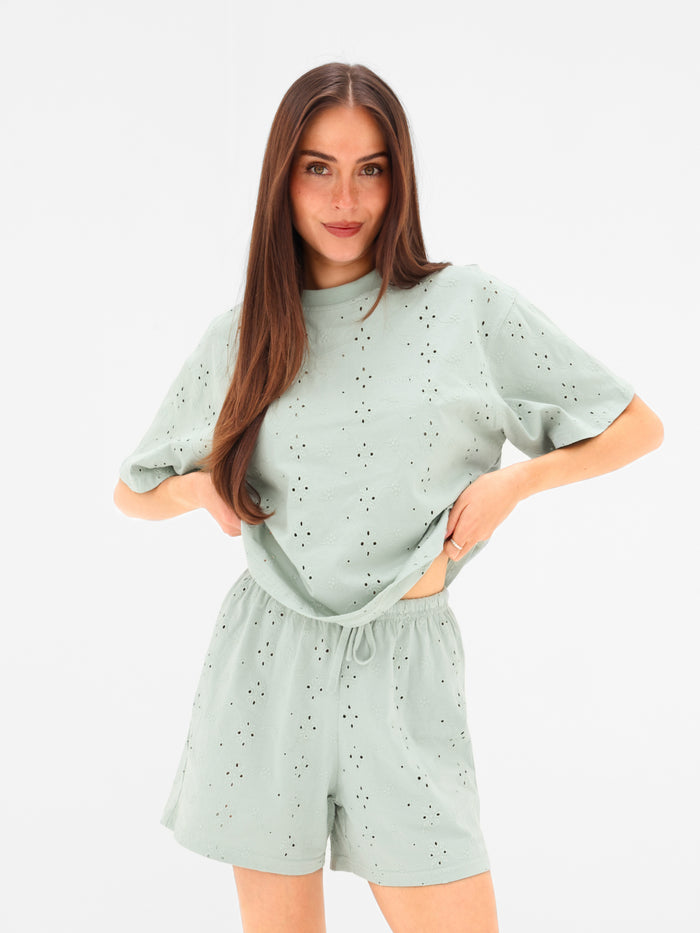 Amina Oversized T-Shirt - Sage