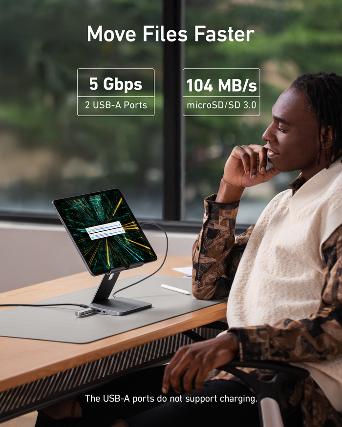 Anker <b>551</b> USB-C Hub (8-in-1, Tablet Stand)
