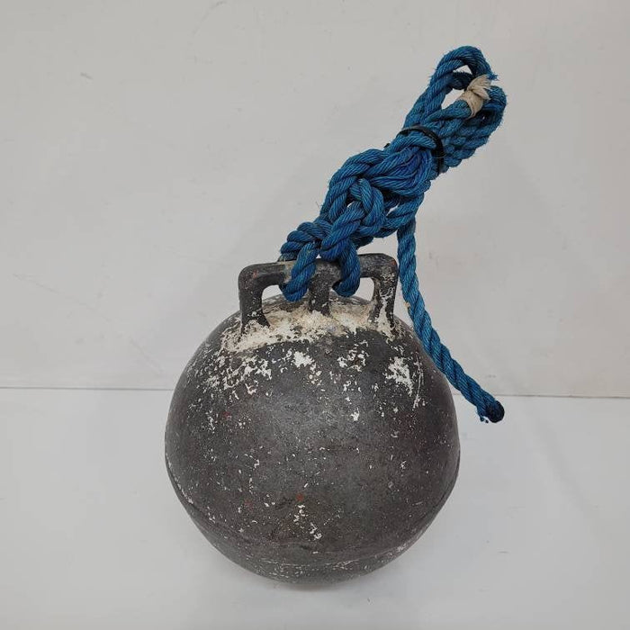 antique nautical fishing buoy / float newfoundland / maine lobster fishing