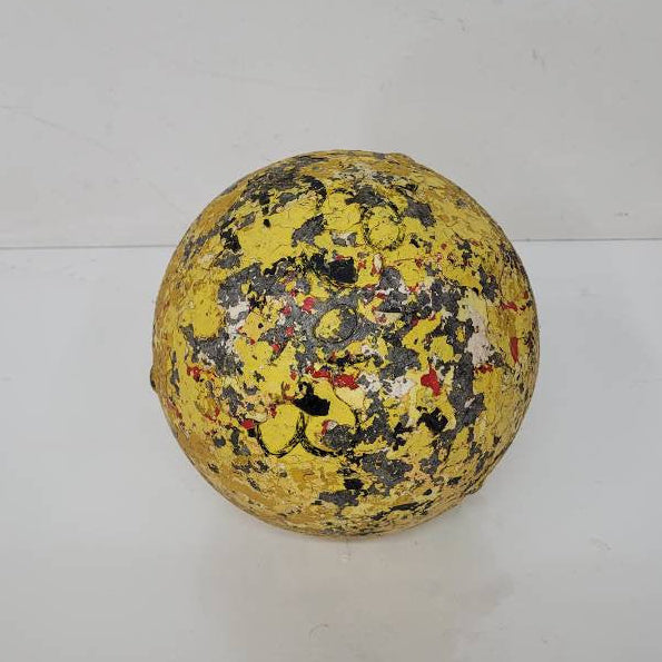 antique nautical fishing buoy / float newfoundland / maine lobster fishing