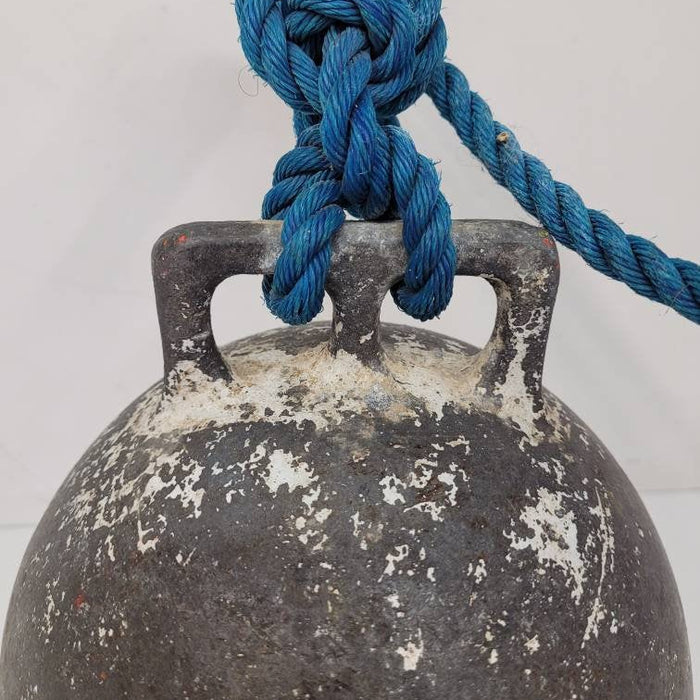 antique nautical fishing buoy / float newfoundland / maine lobster fishing