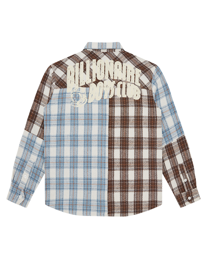 Arch Logo Patchwork Check Shirt