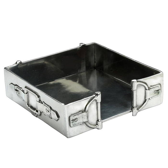 Arthur Court Equestrian Cocktail Napkin Box