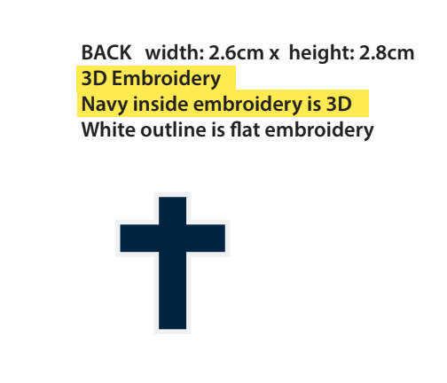 Athletic V Stretch Fit Cross Hat - White
