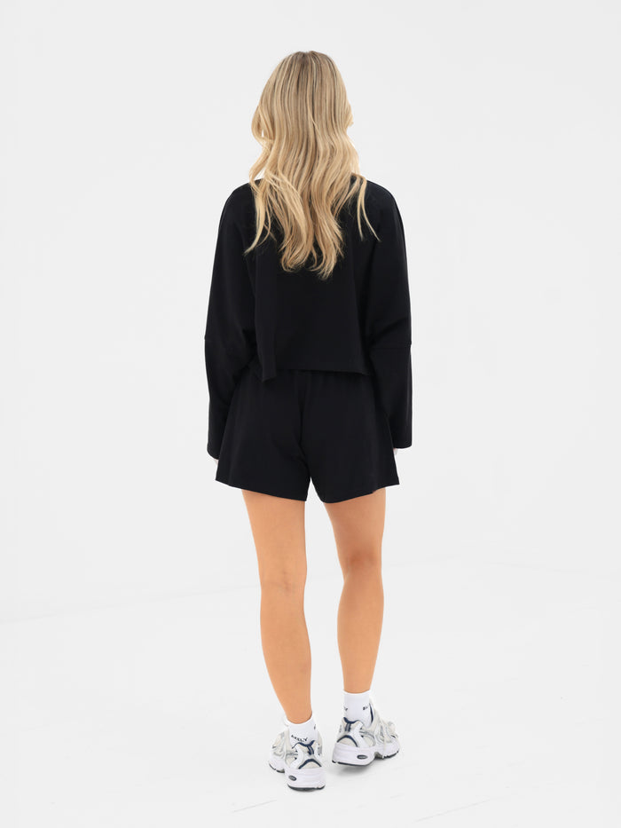 Ayla Cotton Shorts - Black