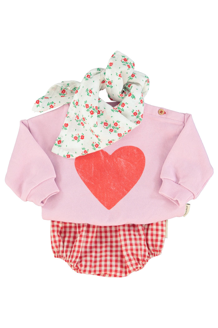 baby bloomers | red & ecru checkered