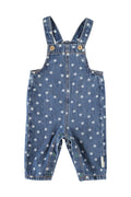 Baby Dungarees Washed Navy Denim with Stars
