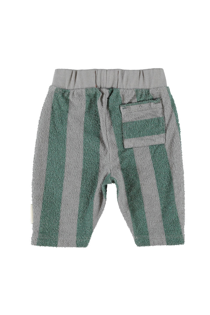 Baby Jogging Pants Grey & Green Stripes