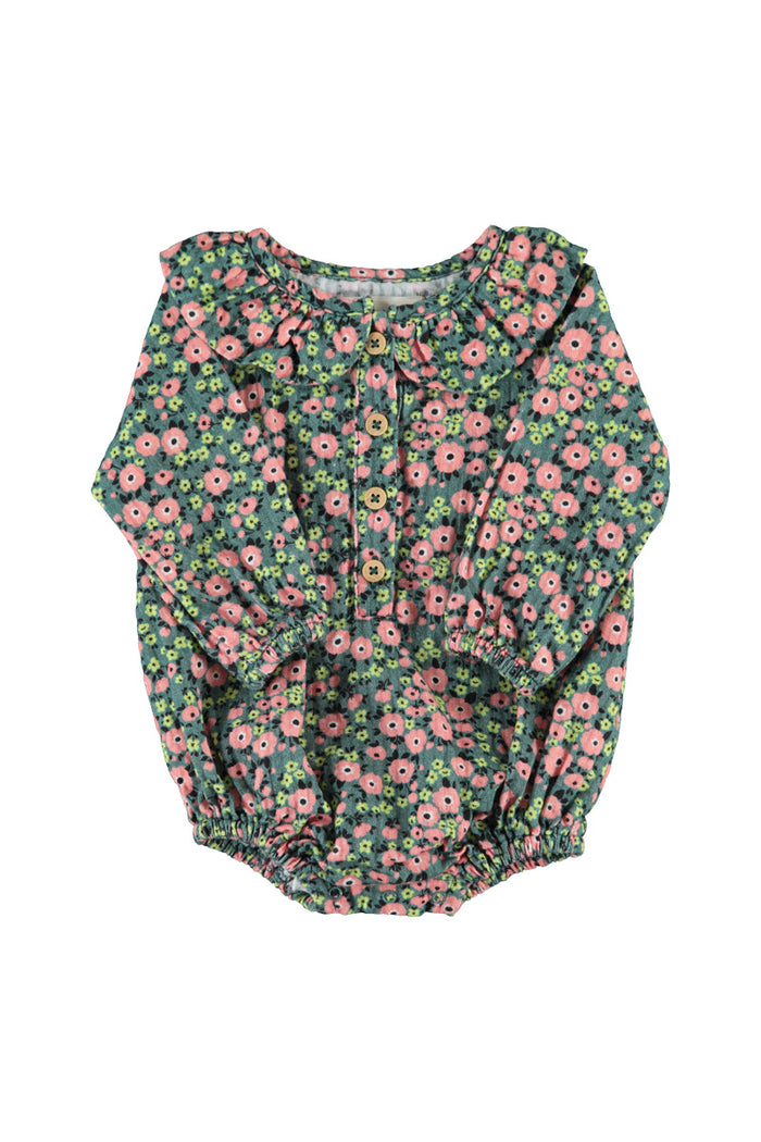 Baby Long Sleeve Romper Multicolor Flowers