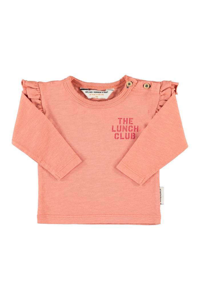 Baby Longsleeve T'shirt Pink with Apple Print