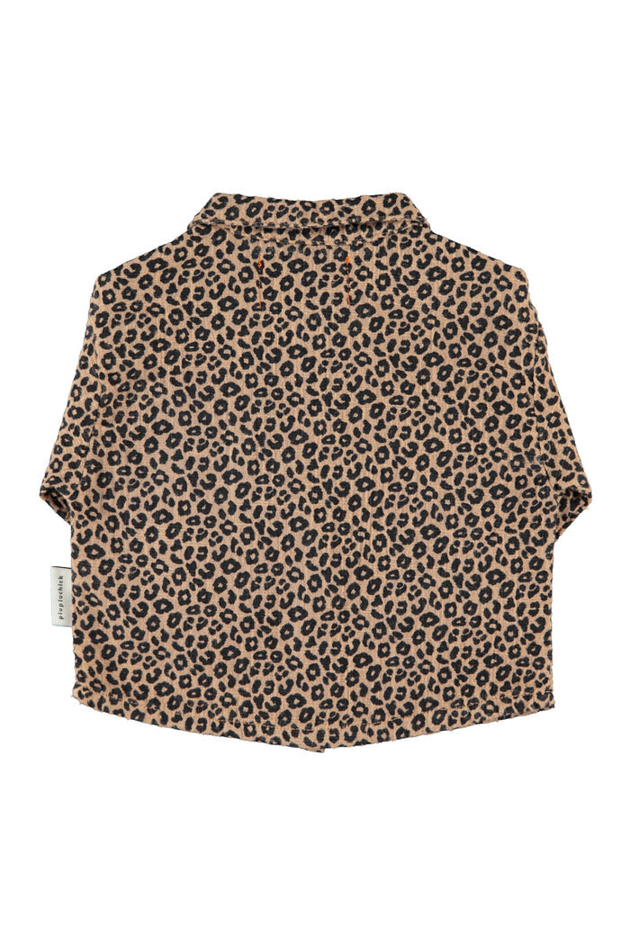 Baby Shirt Brown with Animal Print