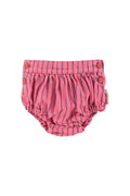 baby shorties | pink w/ indigo stripes