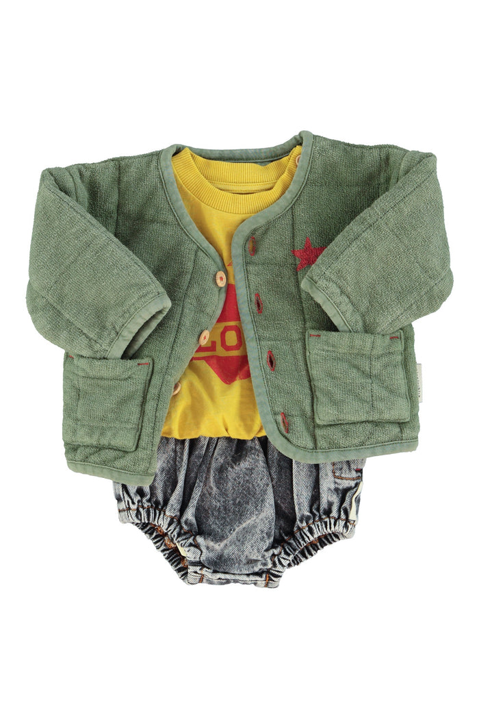 baby shorties | washed black denim