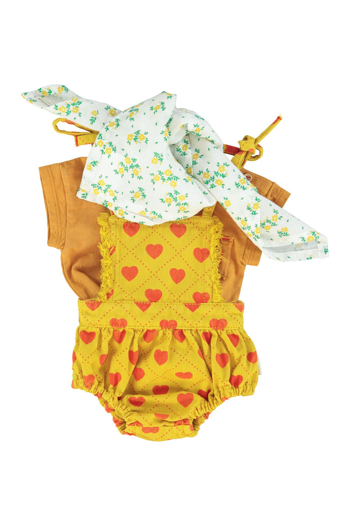 baby t-shirt | camel w/ strawberry print