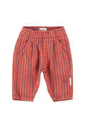 Baby Trousers Bordeaux with Black Stripes
