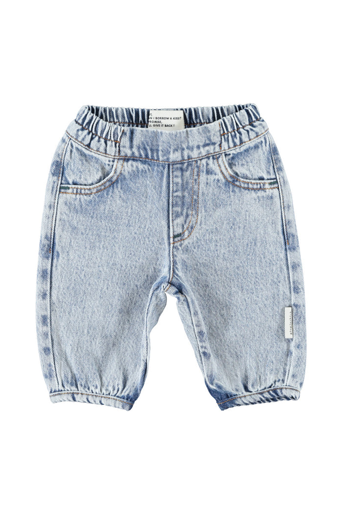 Baby Trousers Fadded Light Blue Denim