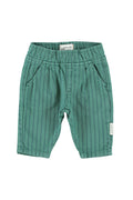 Baby Trousers Green with Black Stripes