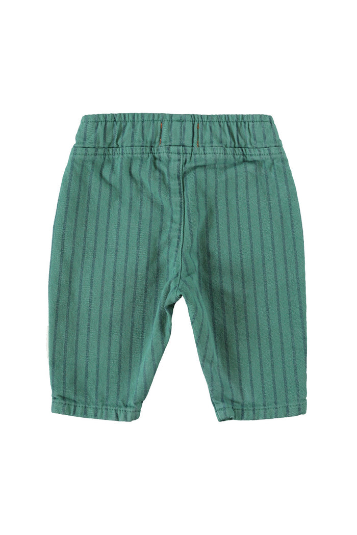 Baby Trousers Green with Black Stripes