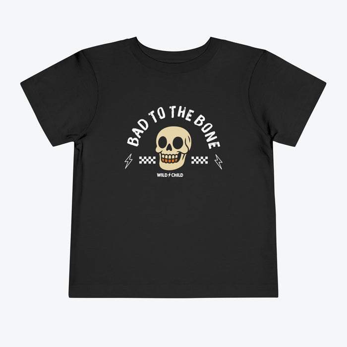 Bad to the Bone Halloween Toddler Tee