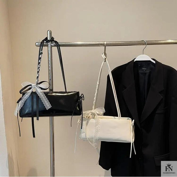 Ballet Bows Shoulder Bags - Fashionnsio
