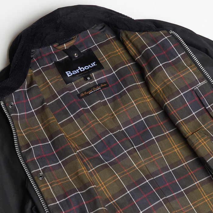 Barbour - Ashby Wax Jacket in Black - Nigel Clare