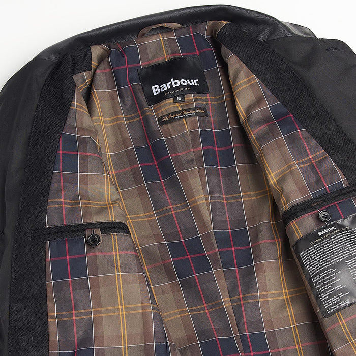 Barbour - Beacon Sports Wax Jacket in Black - Nigel Clare
