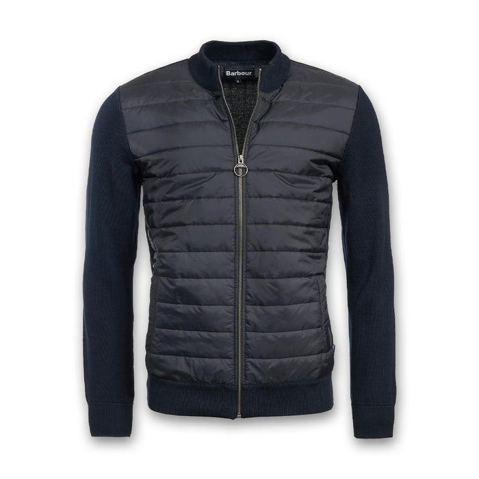 Barbour - Carn Baffle Zip Sweater in Navy - Nigel Clare