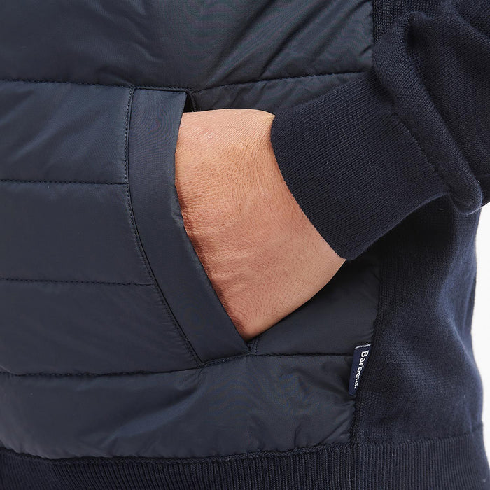 Barbour - Carn Baffle Zip Sweater in Navy - Nigel Clare