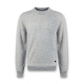 Barbour - Patch Crew Neck Sweater in Light Grey Marl - Nigel Clare