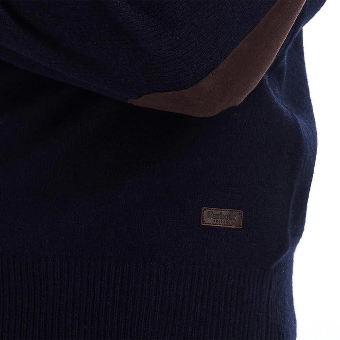 Barbour - Patch Crew Neck Sweater in Navy - Nigel Clare