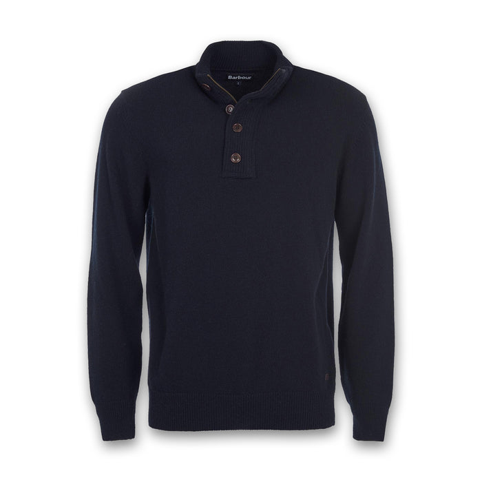 Barbour - Patch Half Zip in Navy - Nigel Clare