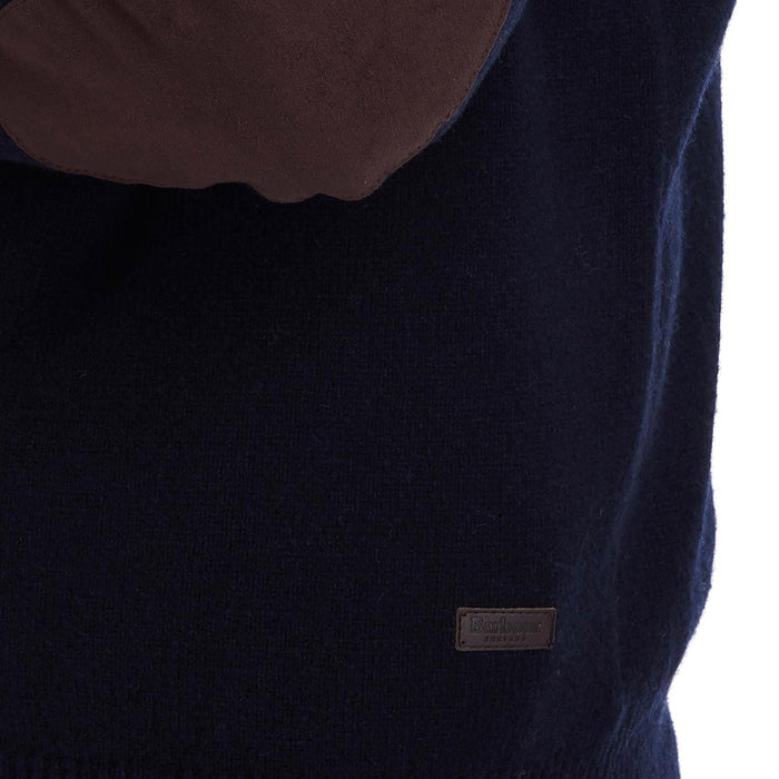 Barbour - Patch Half Zip in Navy - Nigel Clare