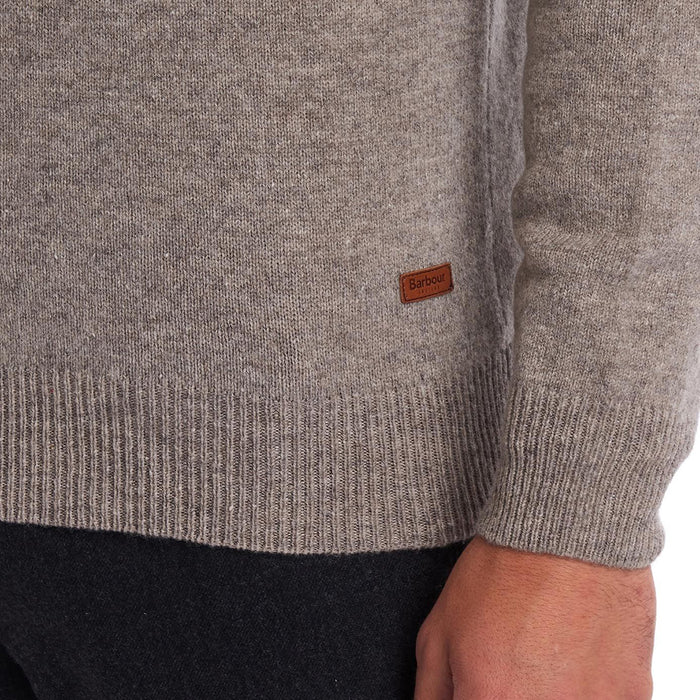 Barbour - Patch Half Zip in Stone - Nigel Clare