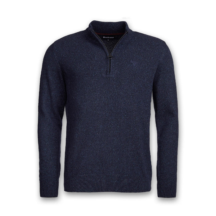 Barbour - Tisbury Half Zip Sweater in Navy - Nigel Clare
