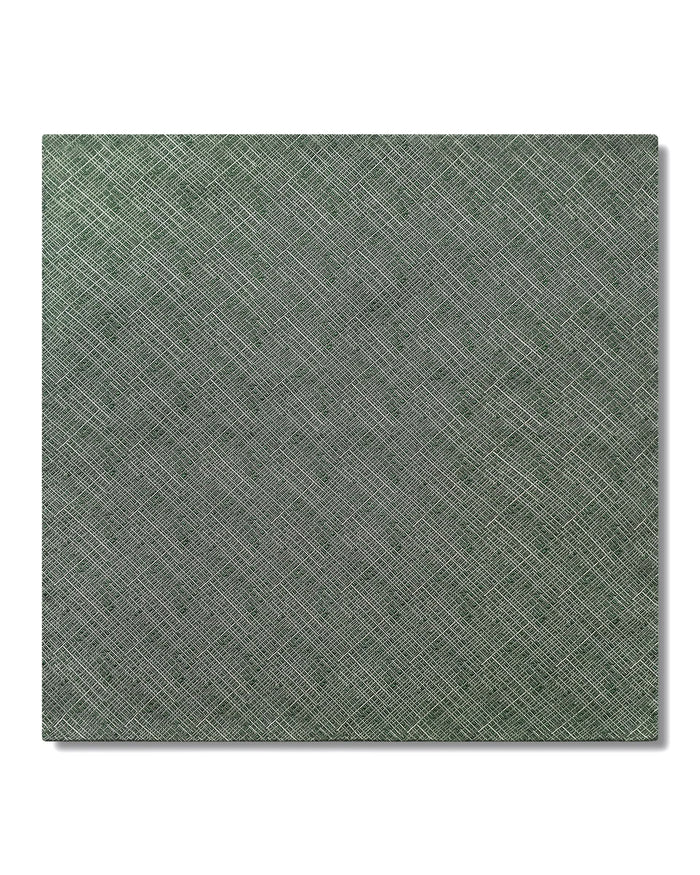 Barne Pocket Square Dark Green Crosshatch