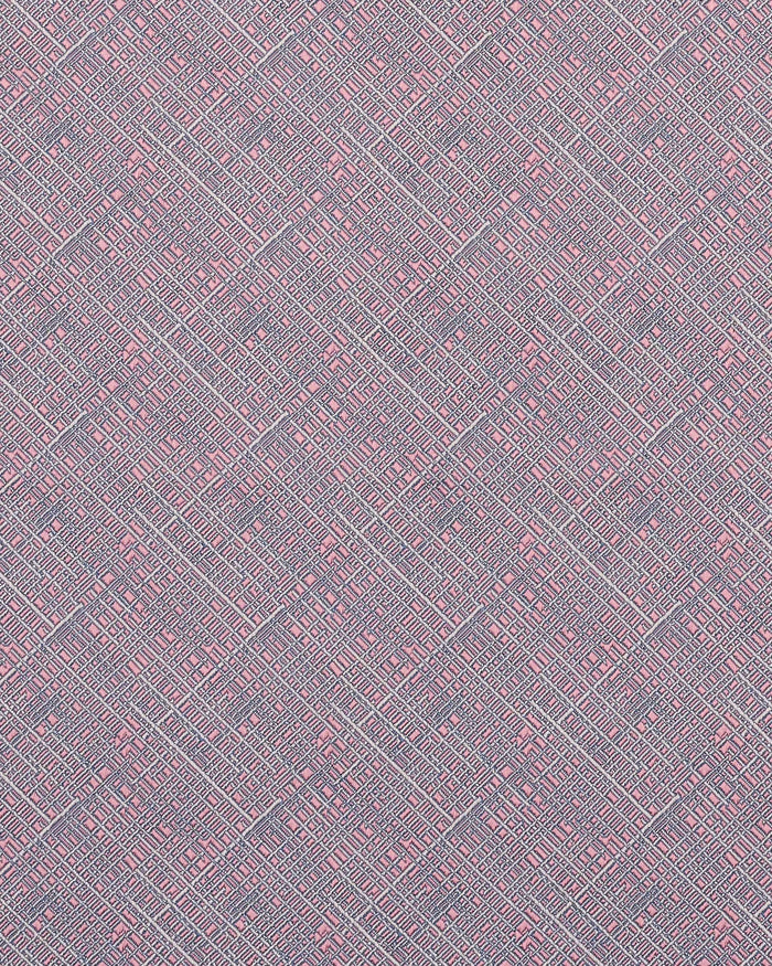 Barne Pocket Square Pink/Blue Crosshatch