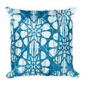 Batik Tock Throw Pillow