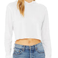 Bella + Canvas Women's Cropped Long Sleeve Hoodie Shirt