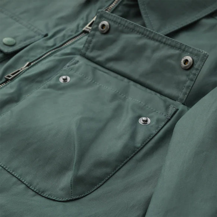 Belstaff - Tour Waxed Overshirt in Dark Mineral Green - Nigel Clare