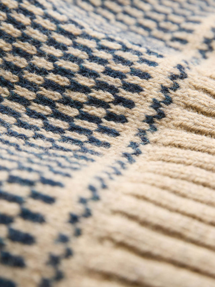 Birdseye Button Neck Jumper